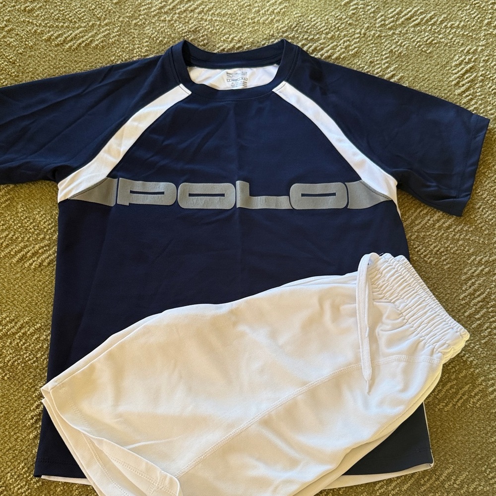 Polo by Ralph Lauren Kids Rashguard Set - Navy and White